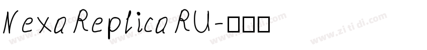 Nexa Replica RU字体转换